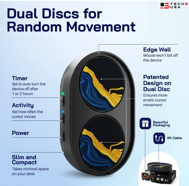 Tech8USA Dual Disk Mouse Mover插图
